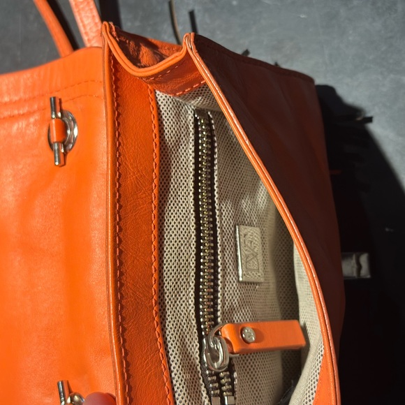 Vintage Orange Diane von Furstenberg Crossbody Bag - Picture 3 of 6
